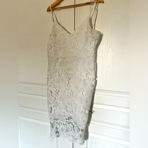 White lace dress